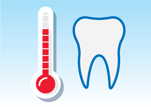 Tooth and thermometer